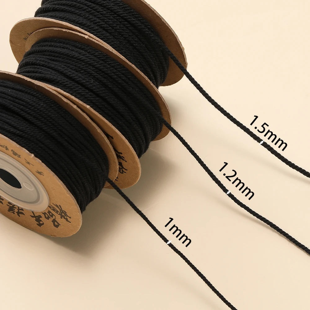 1 Roll Braided Cotton Cord Rope