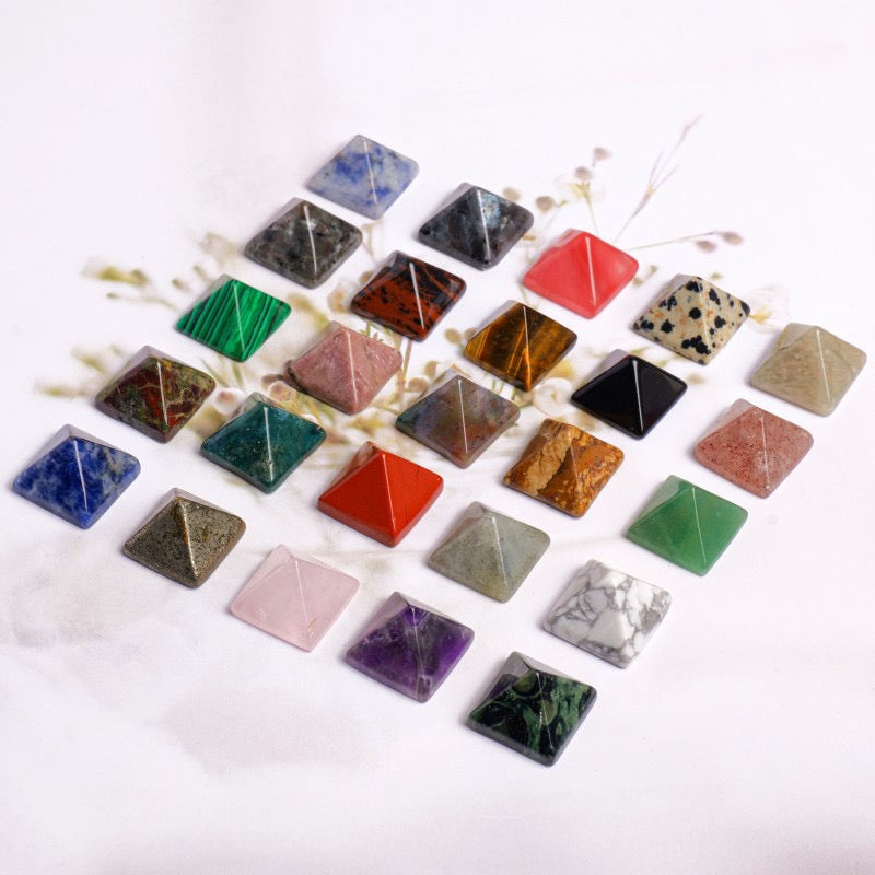 Crystal Mini Pyramid Ornament