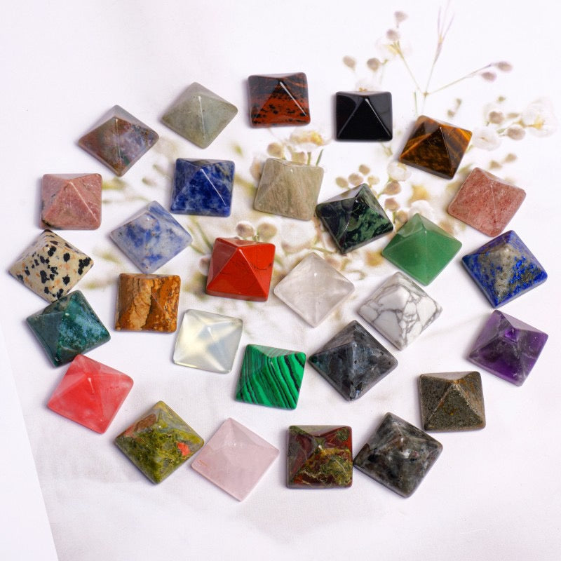 Crystal Mini Pyramid Ornament