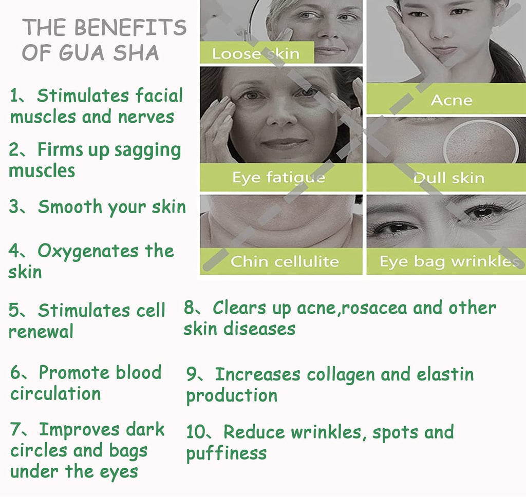 Natural Gua Sha Scraper Facial Massager