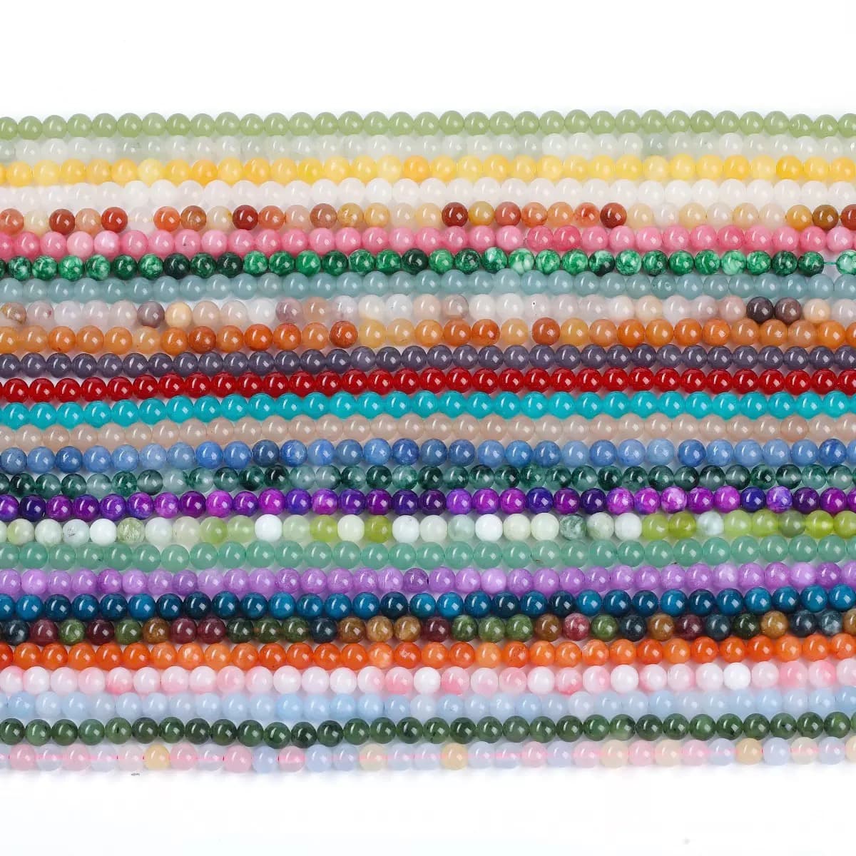 Color Jade Beads Round Smooth/Faceted Beads 6mm/8mm/10mm