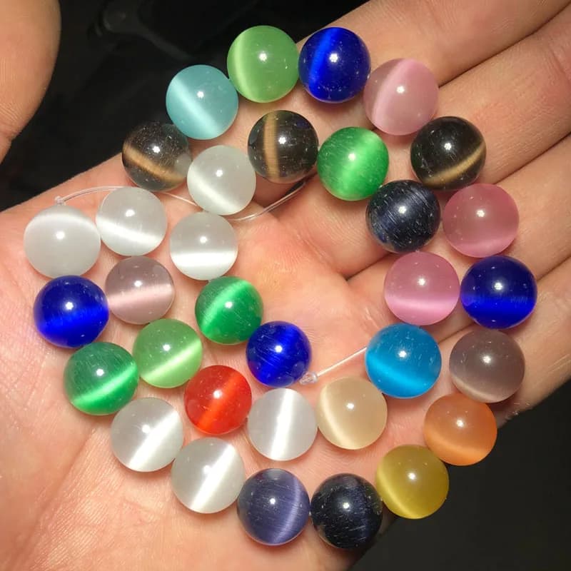 Mixed Colors Cat's Eye Beads 4/6/8/10/12MM