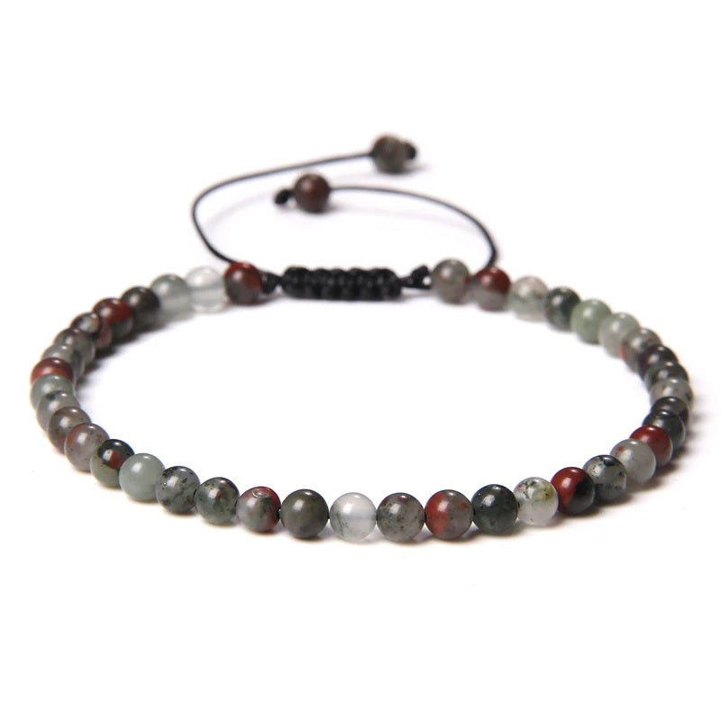 Beads Bracelet Adjustable Rope String Braided Bracelets 4mm 6mm 8mm