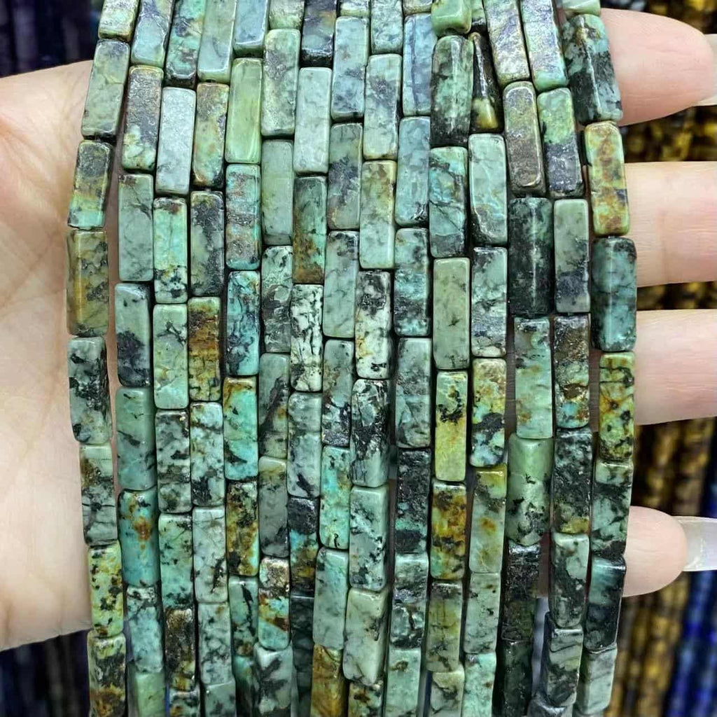 Square Tube Beads 4x13mm Quartz/Jasper/Agate/Crystal