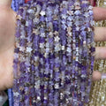Flat Star Beads 6mm Quartz/Jasper/Agate/Crystal