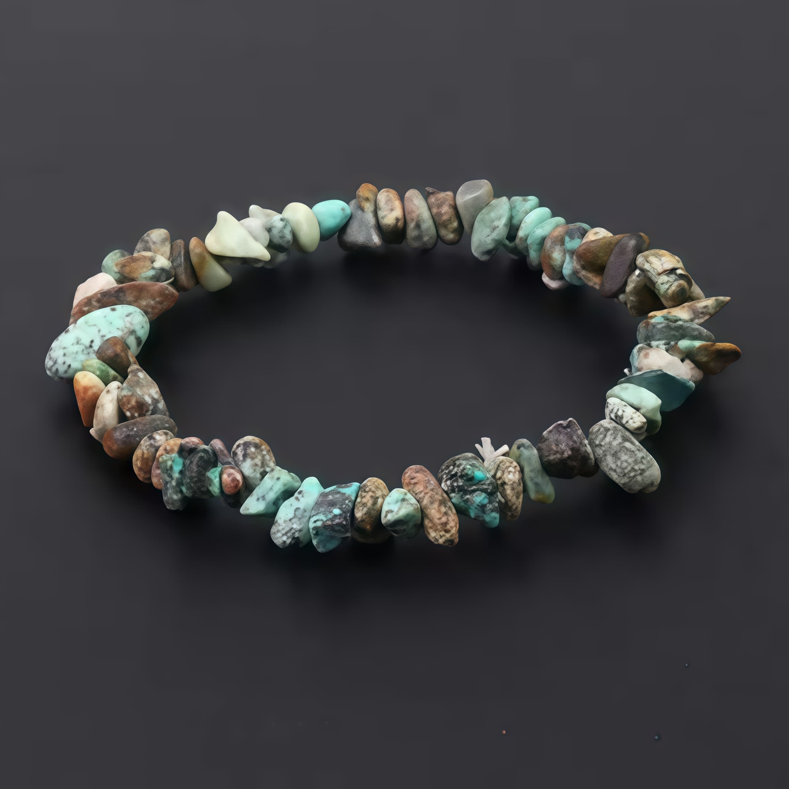 Chip Bead Stretch Bracelet 7.5inch