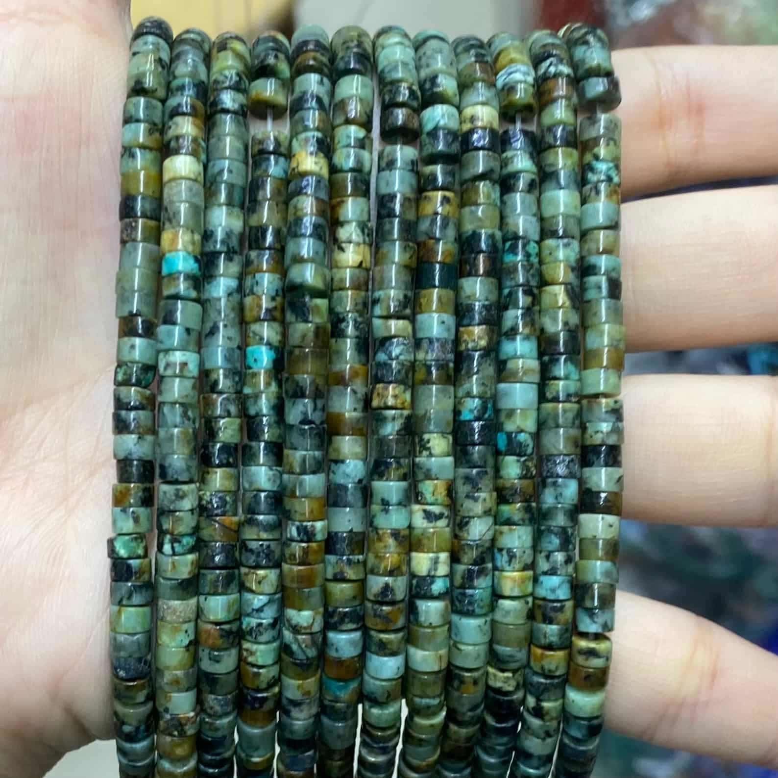 Heishi Rondelle Beads 2x4mm Quartz/Jasper/Agate/Crystal