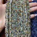 Alashan Agate Tiny Faceted Round Beads 2mm 3mm 4mm