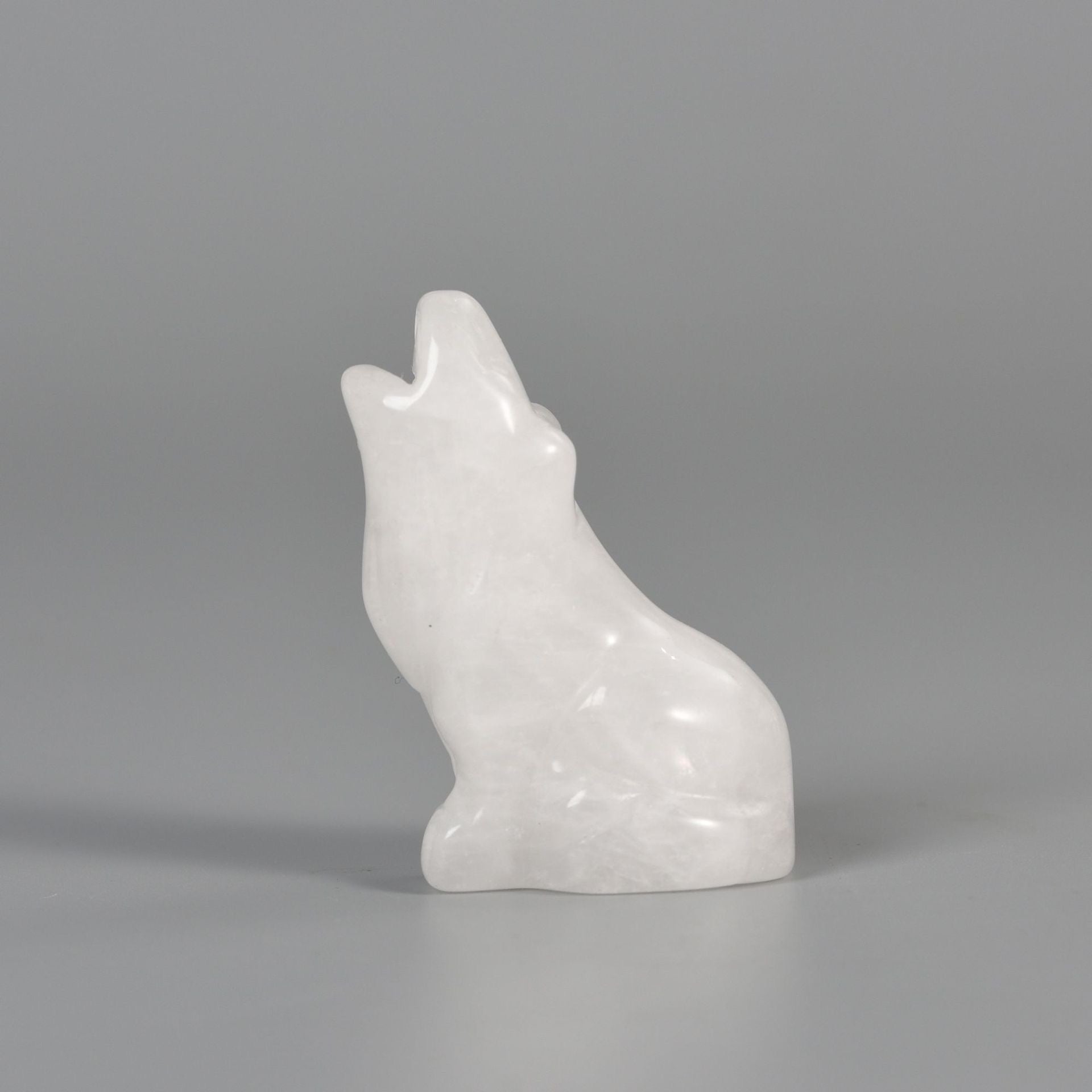 Wolf  Statue Hand Carved Animal Figurine