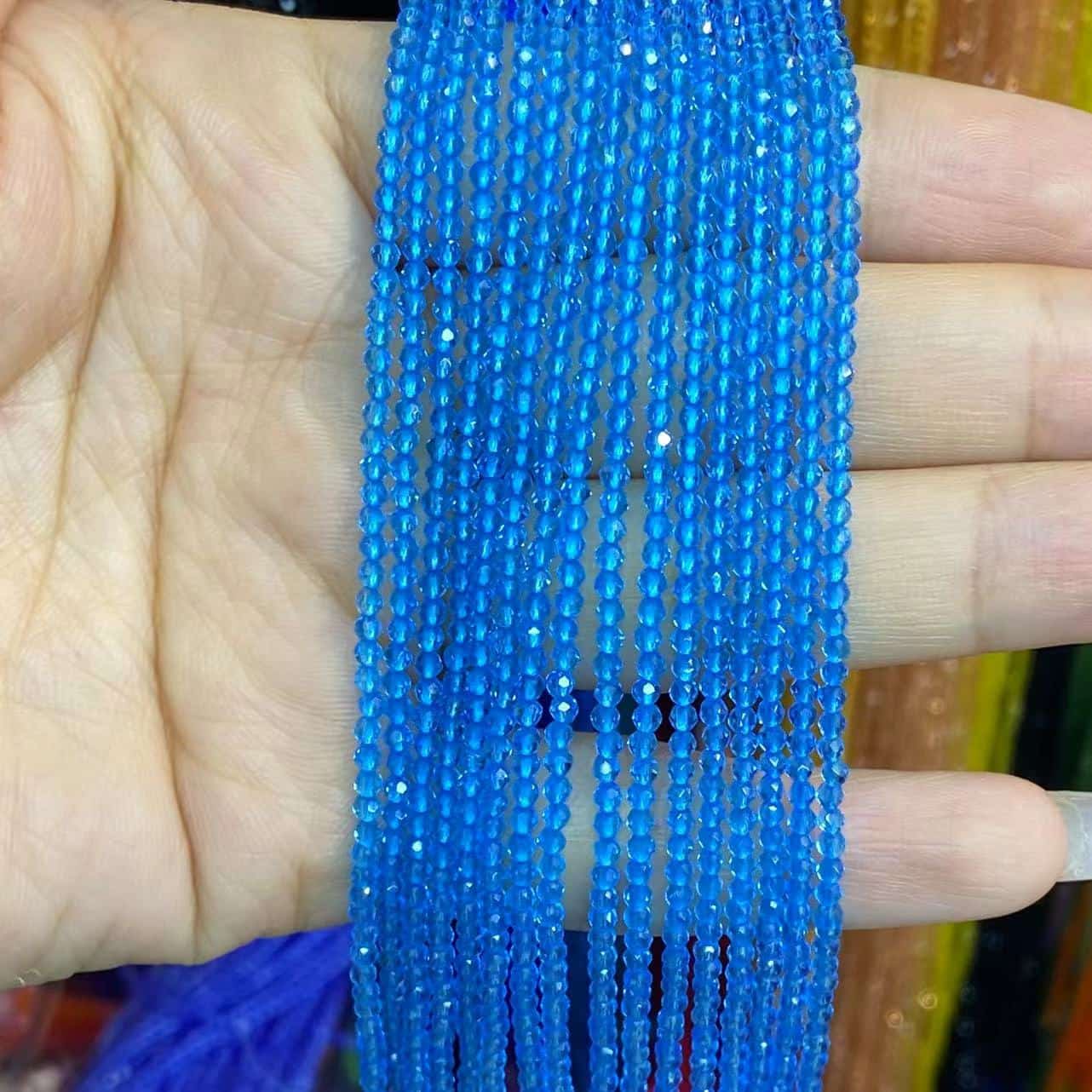 Nano Beads Tiny Round Faceted Beads 2mm 3mm