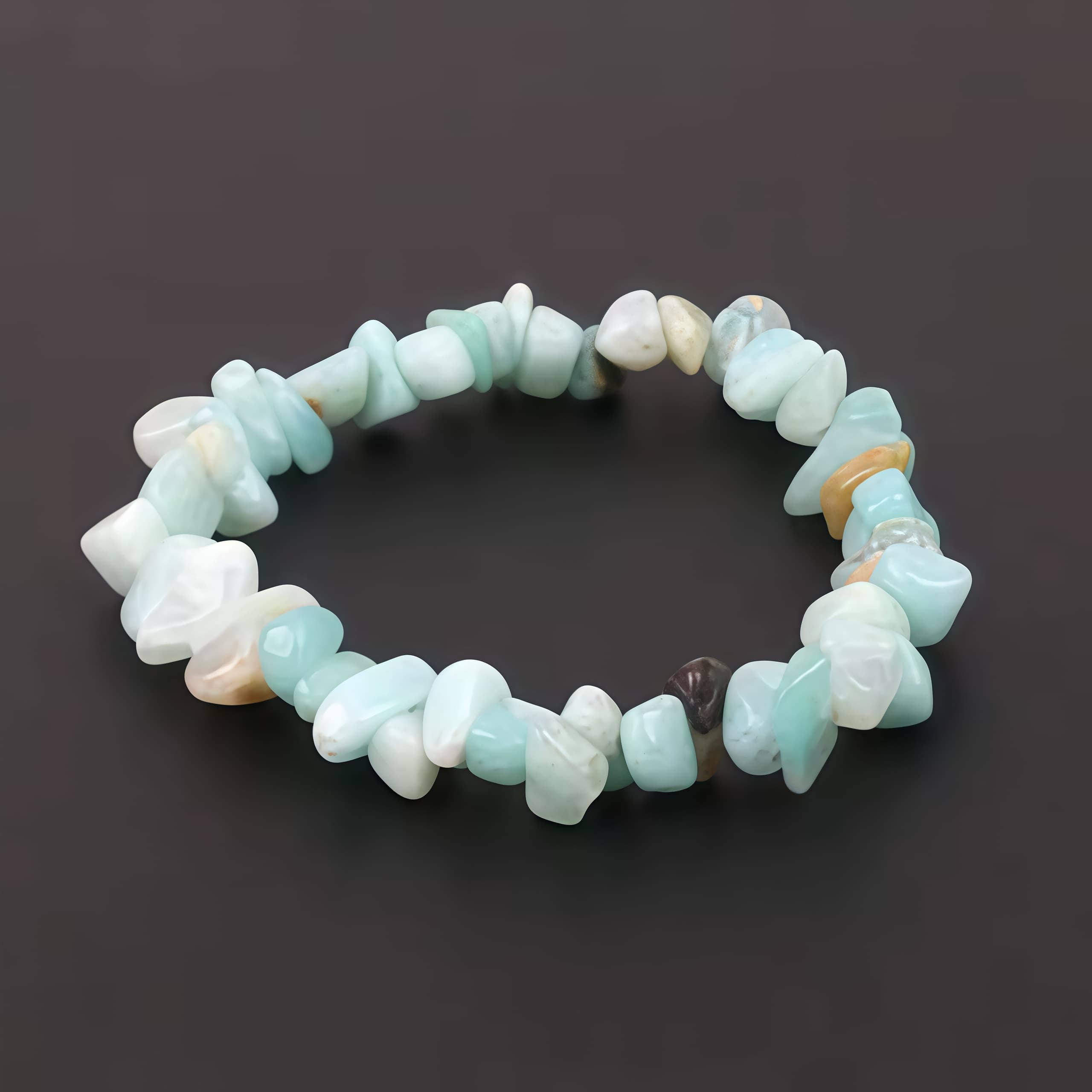 Chip Bead Stretch Bracelet 7.5inch