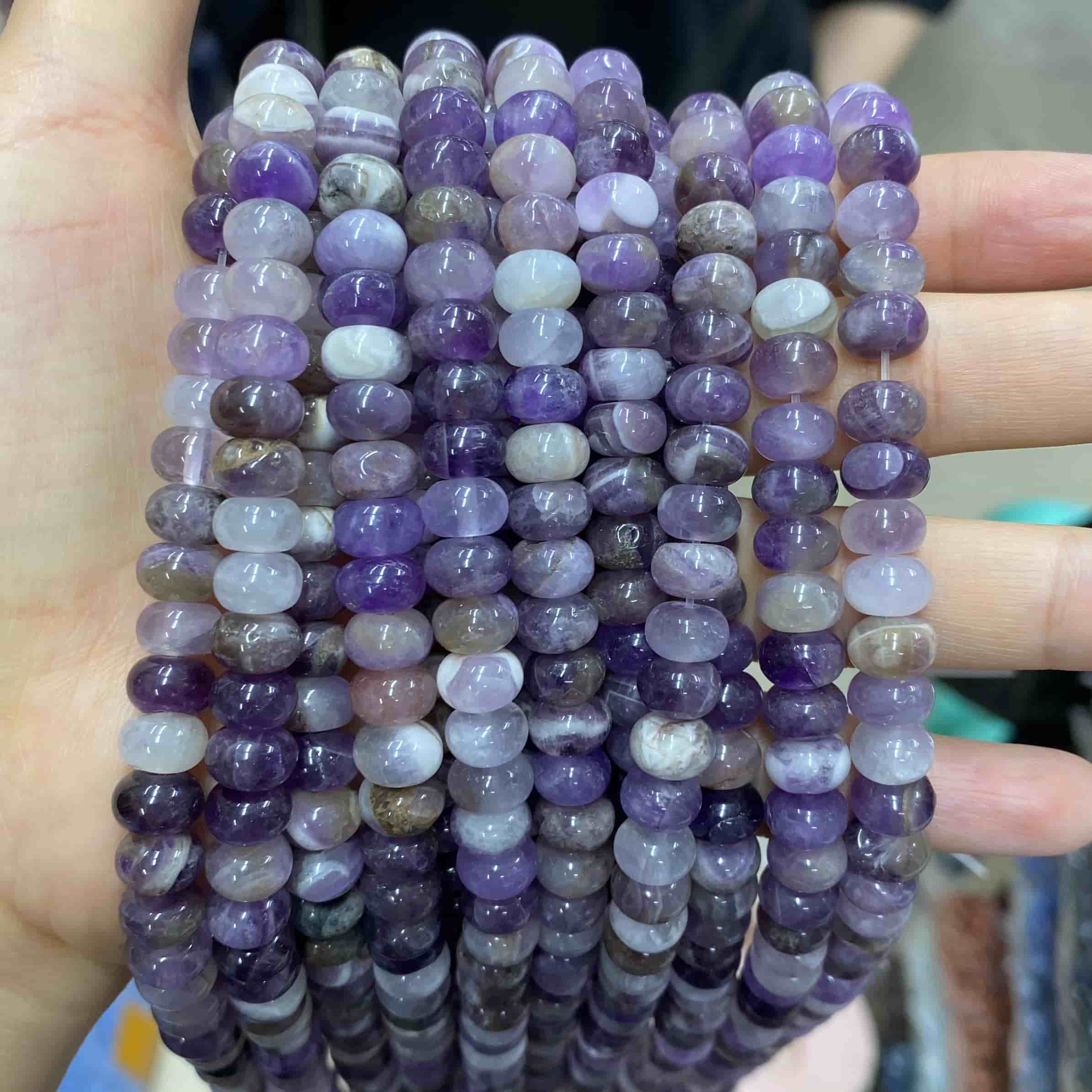 Round Rondelle Beads 2x4mm 4x6mm 5x8mm Quartz/Jasper/Agate