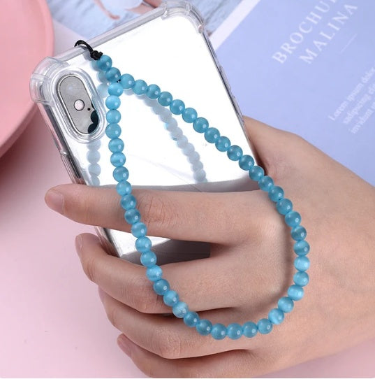 6MM Beaded Phone Chain New Anti Lost Phone Strap 32cm