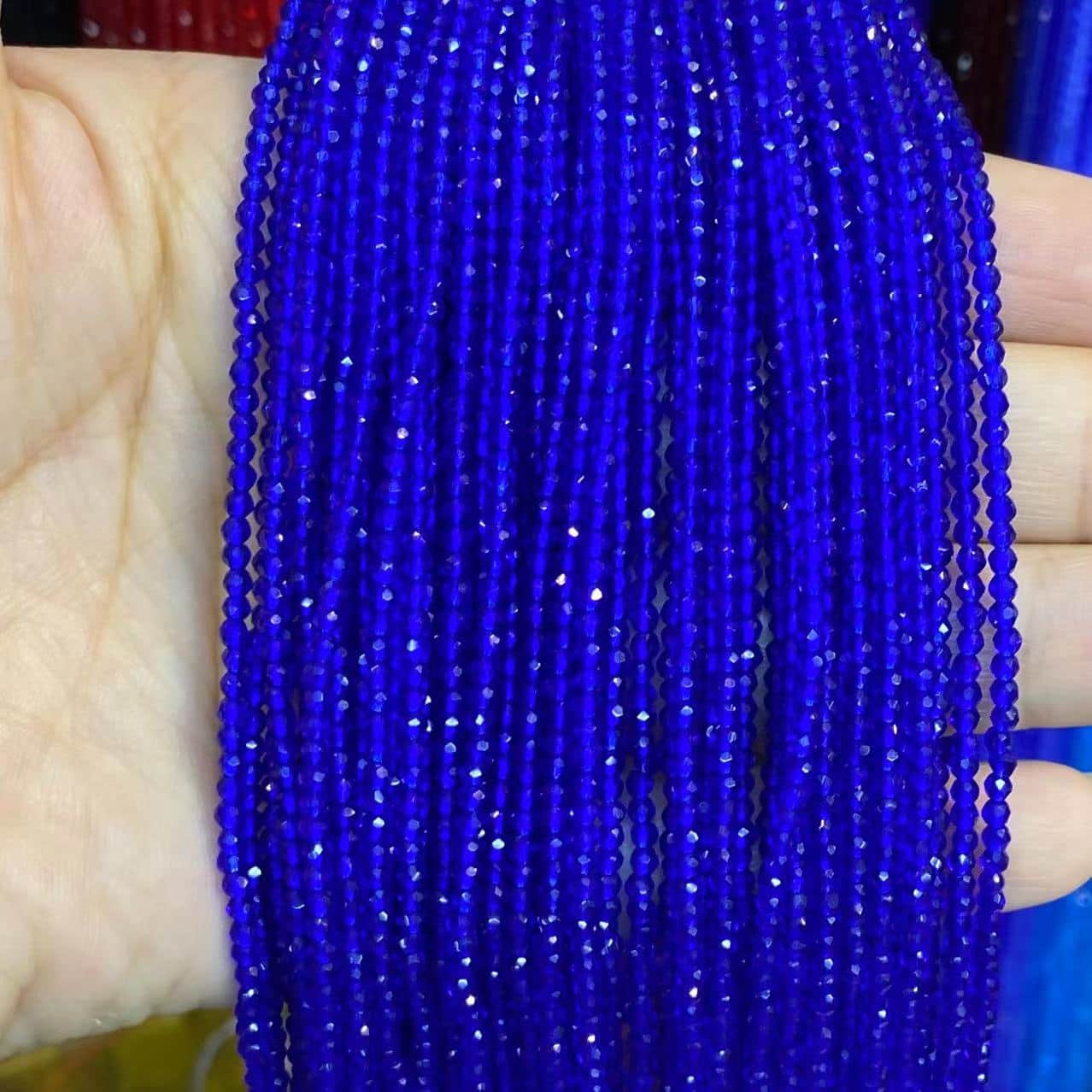 Nano Beads Tiny Round Faceted Beads 2mm 3mm