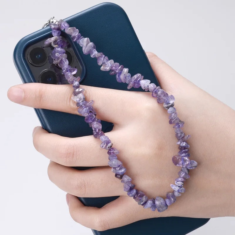 Creative Gravel Stone Phone Chain