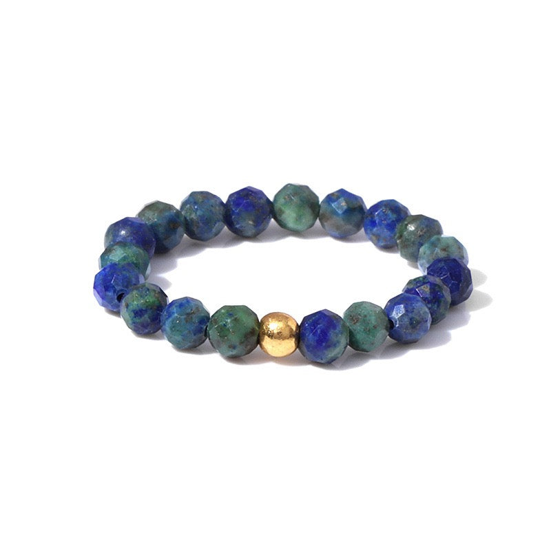 3mm Multi Round Faceted Bead Ring Elastic Rings Stackable