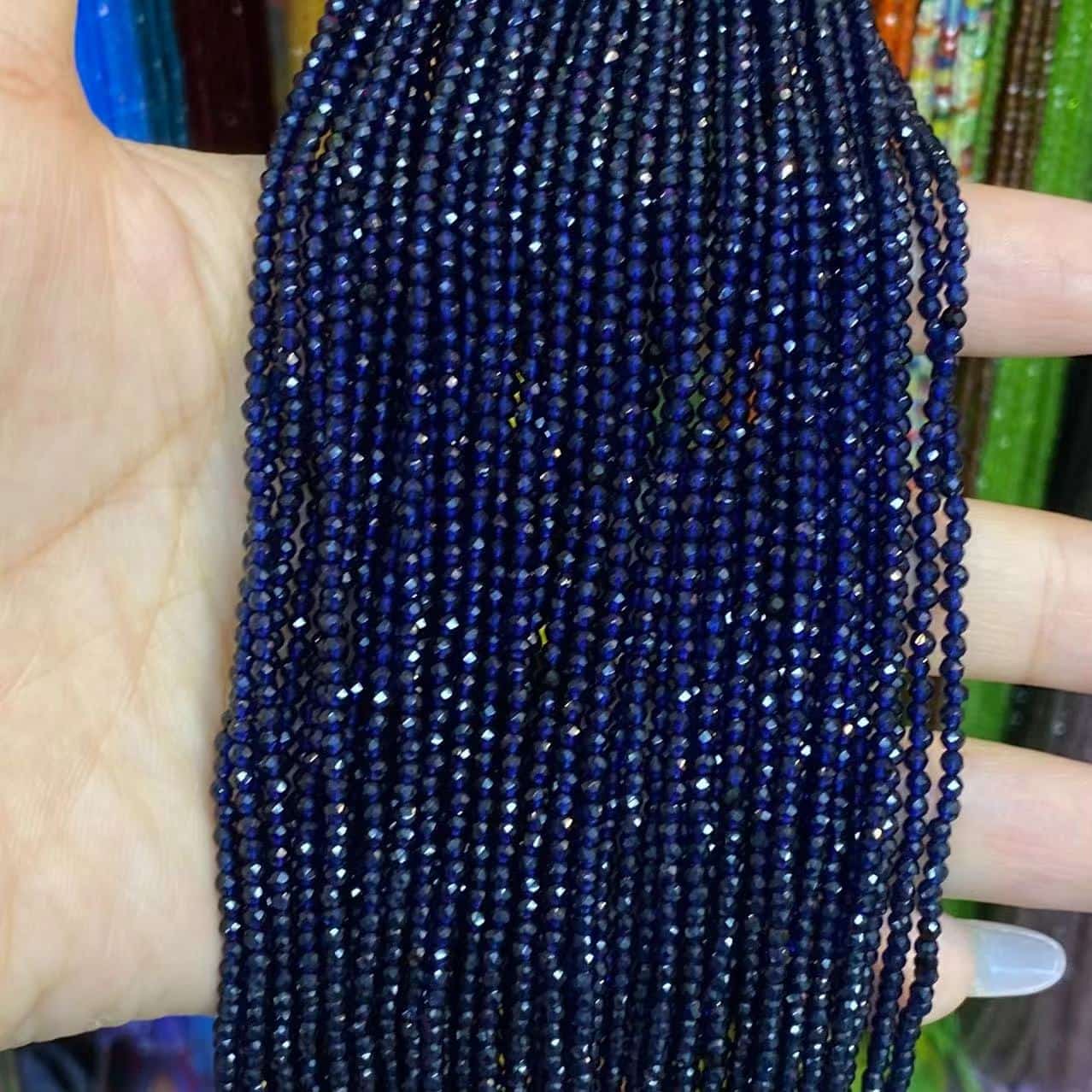 Nano Beads Tiny Round Faceted Beads 2mm 3mm