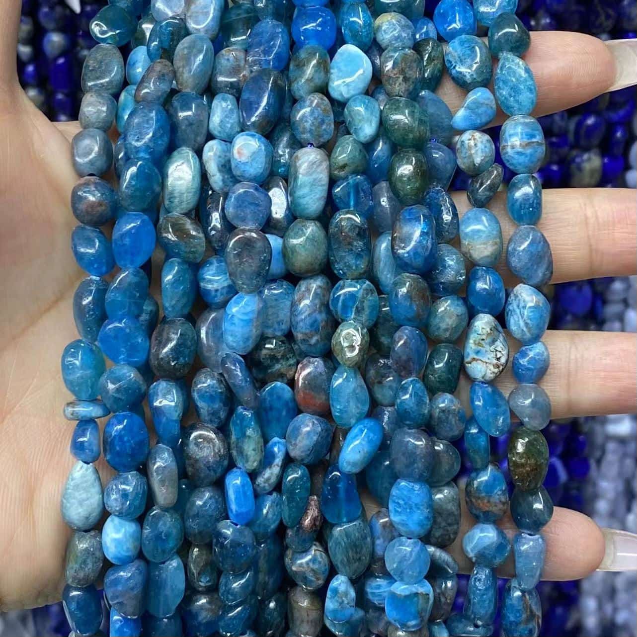 Nugget Smooth Beads 6-8mm Gemstone/Quartz/Jasper/Agate