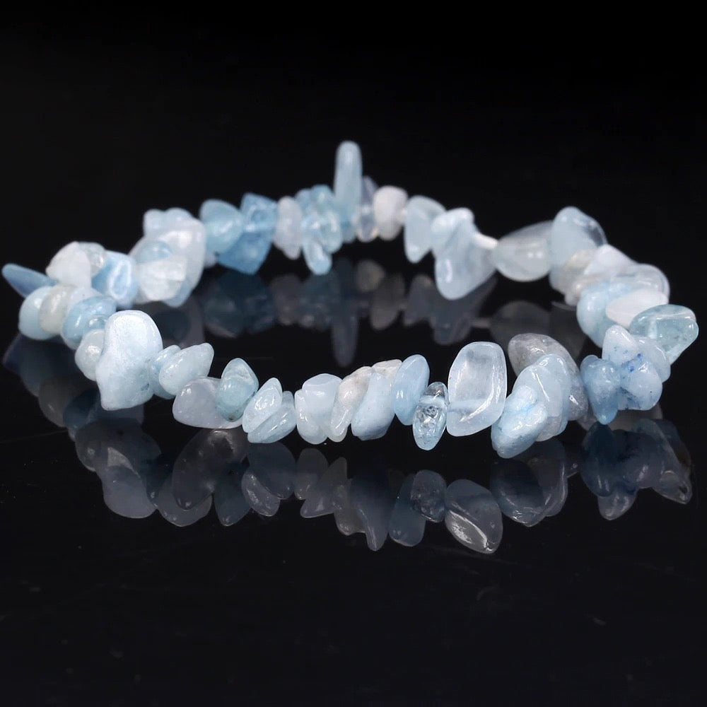 Chip Bead Stretch Bracelet 7.5inch
