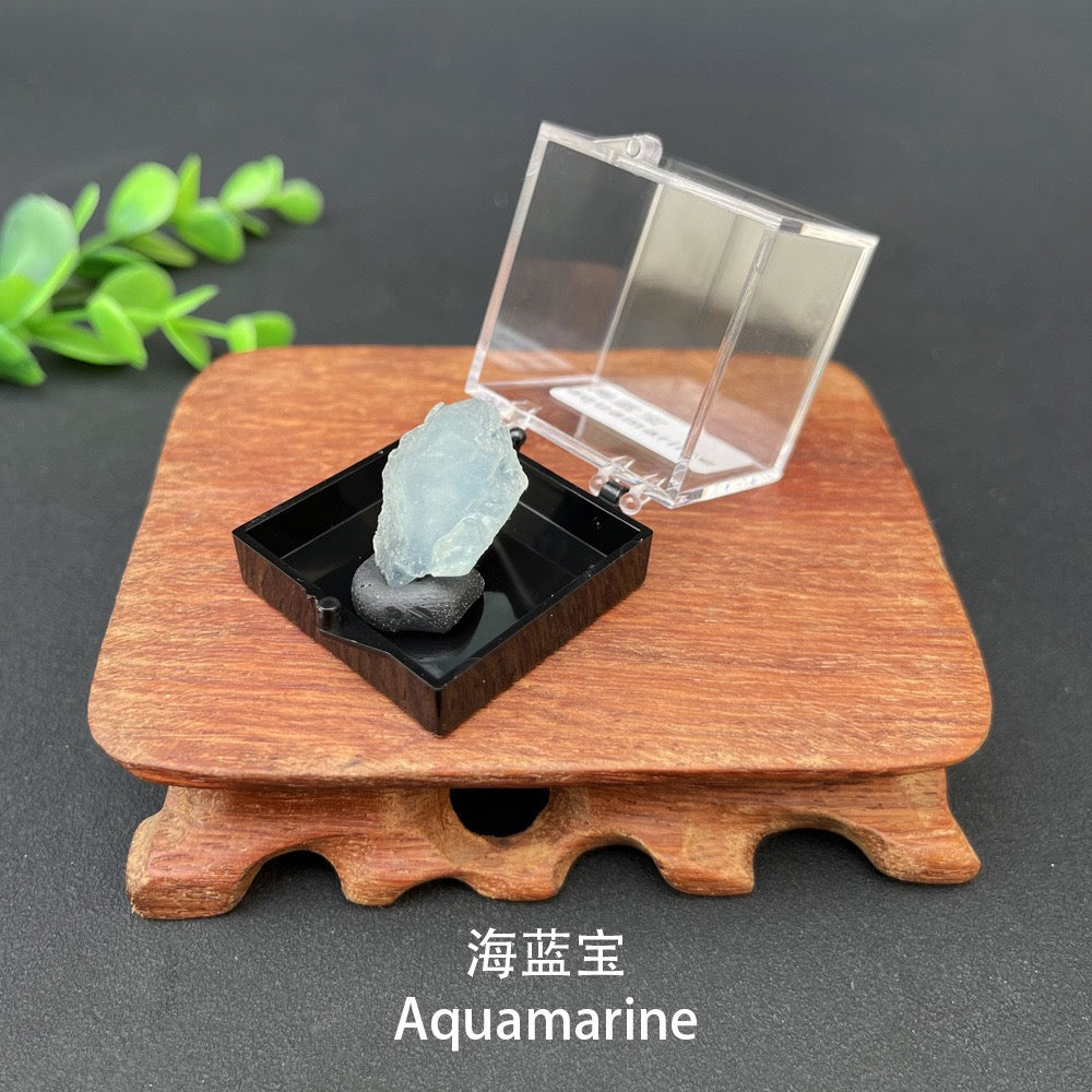Micro Mineral Box Raw Crystal Gemstone Collection Box