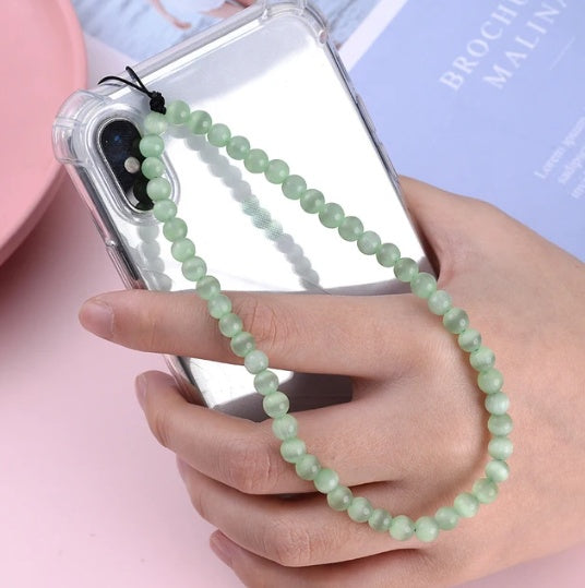 6MM Beaded Phone Chain New Anti Lost Phone Strap 32cm