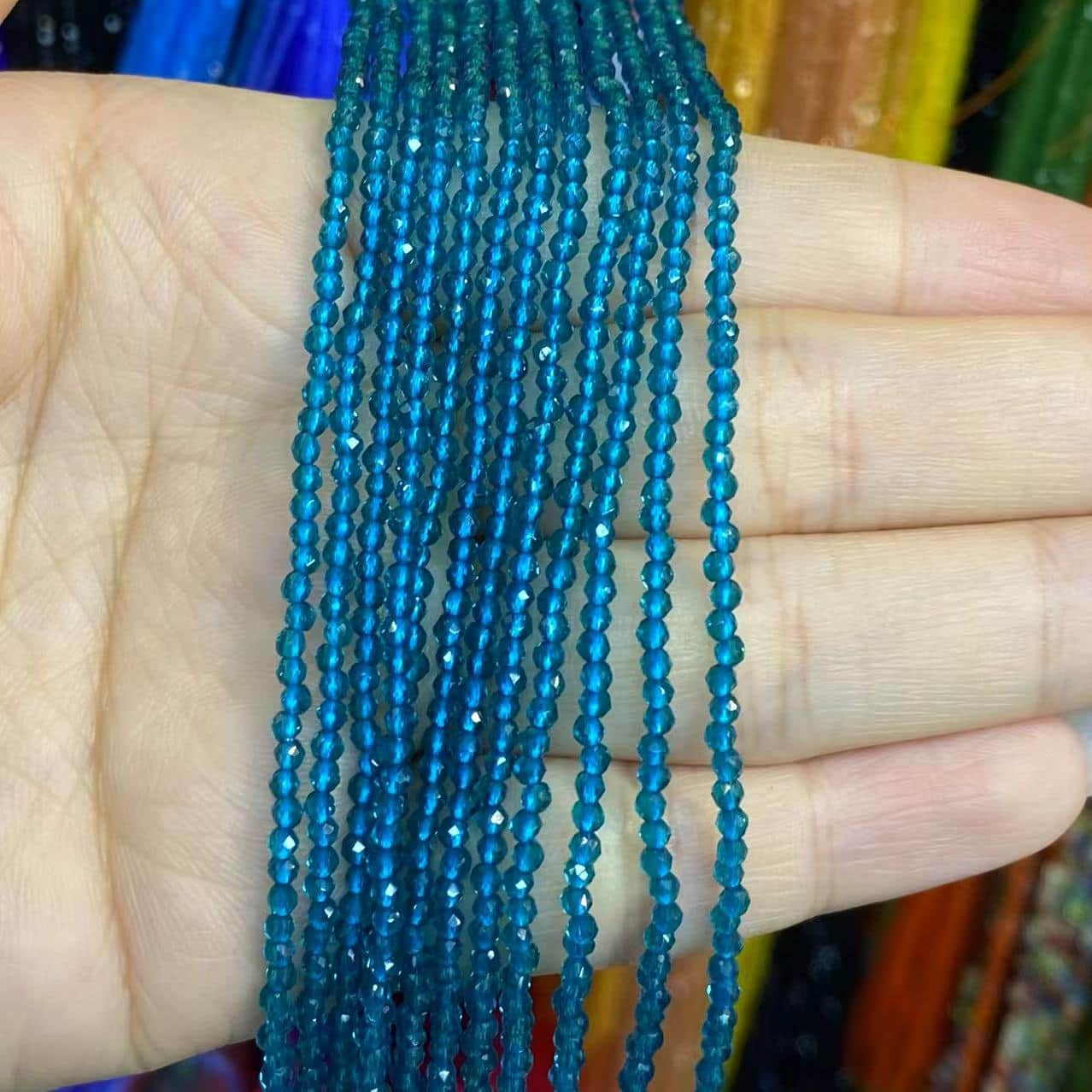 Nano Beads Tiny Round Faceted Beads 2mm 3mm