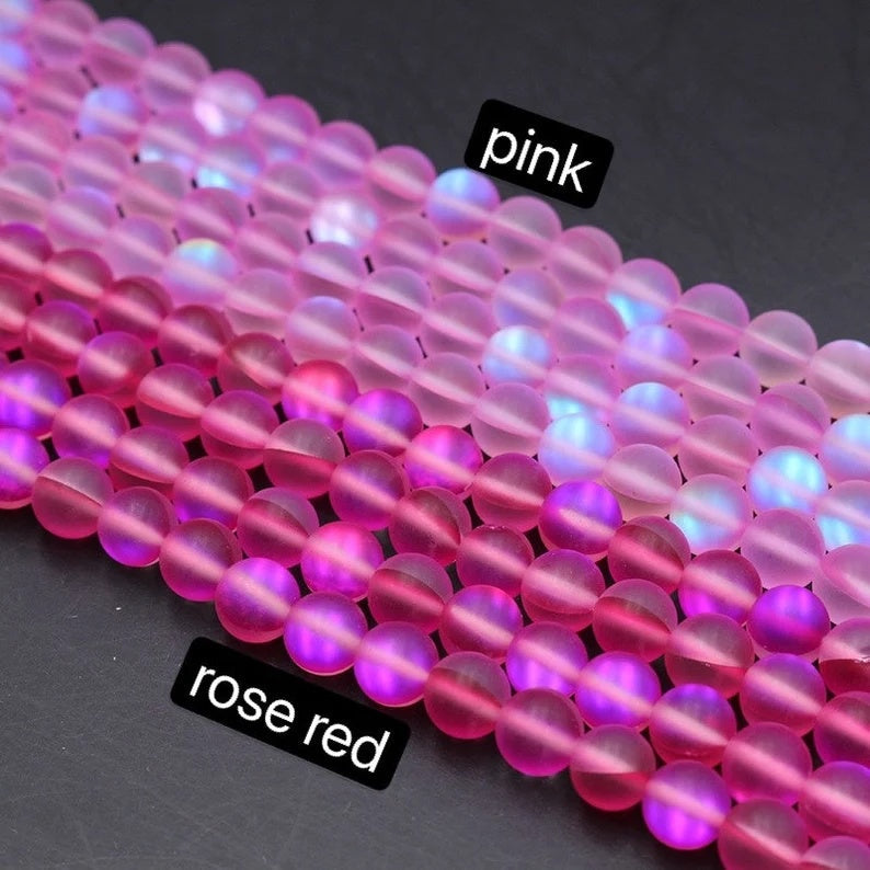 Mystic Aura Quartz Beads, Aurora Borealis Crystal 6-12mm
