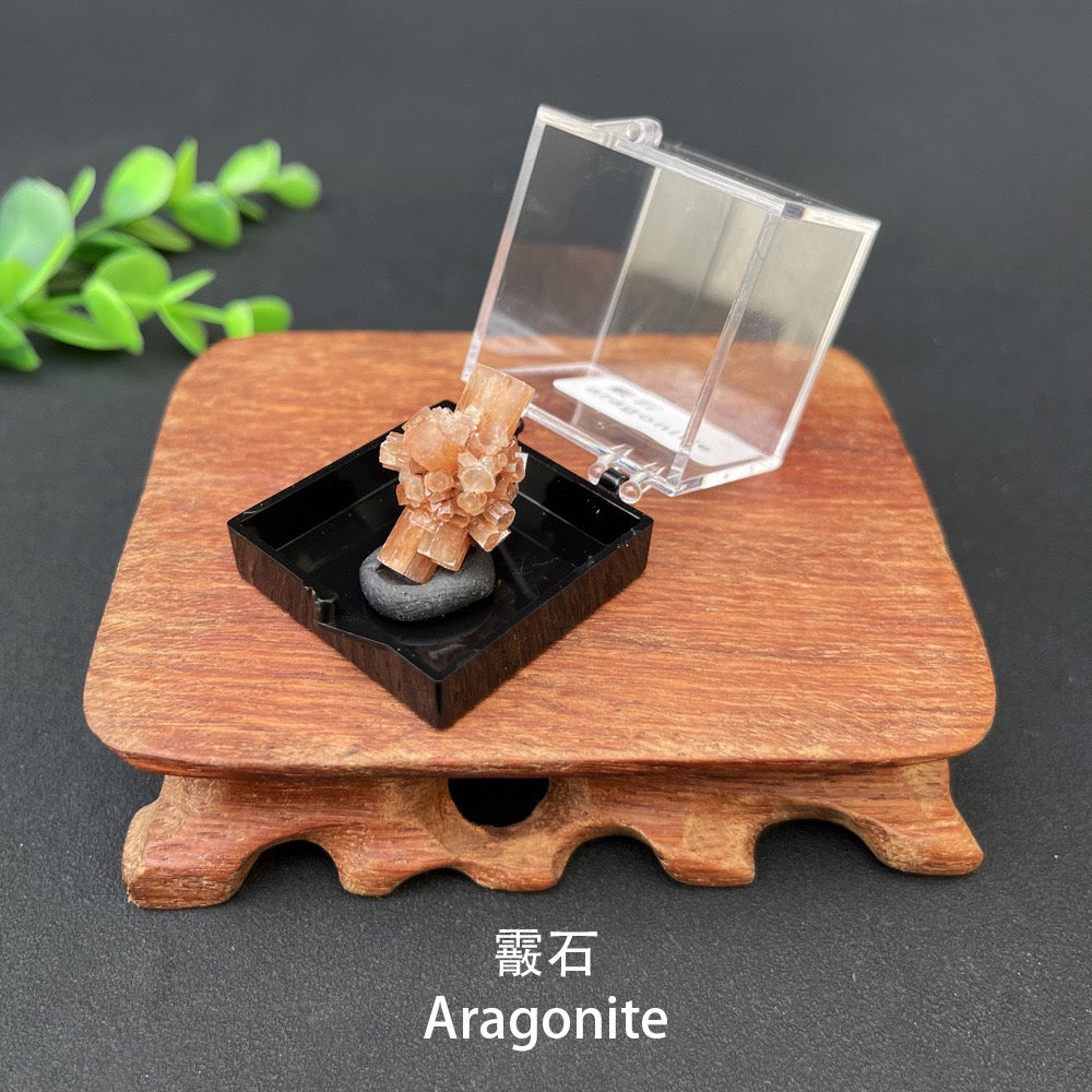 Micro Mineral Box Raw Crystal Gemstone Collection Box