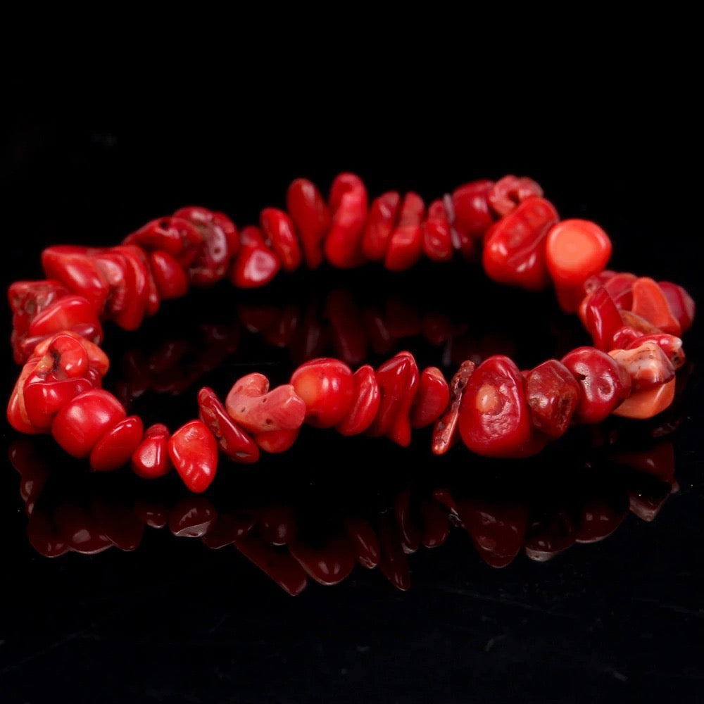 Chip Bead Stretch Bracelet 7.5inch