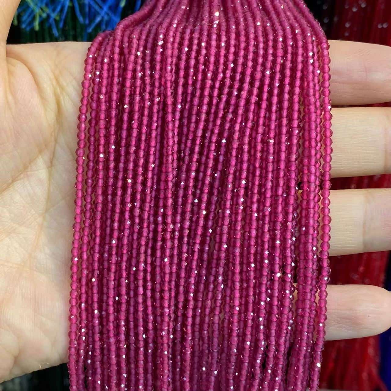 Nano Beads Tiny Round Faceted Beads 2mm 3mm