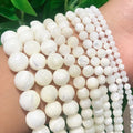 Round Smooth Mother of Pearl MOP Beads