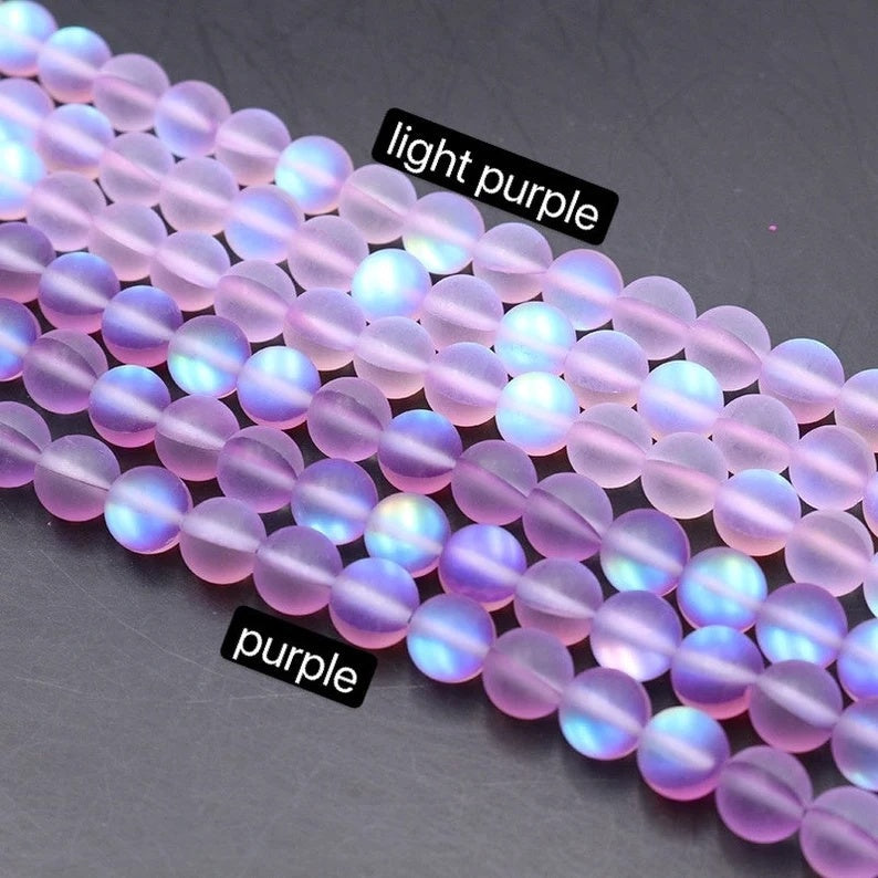 Mystic Aura Quartz Beads, Aurora Borealis Crystal 6-12mm