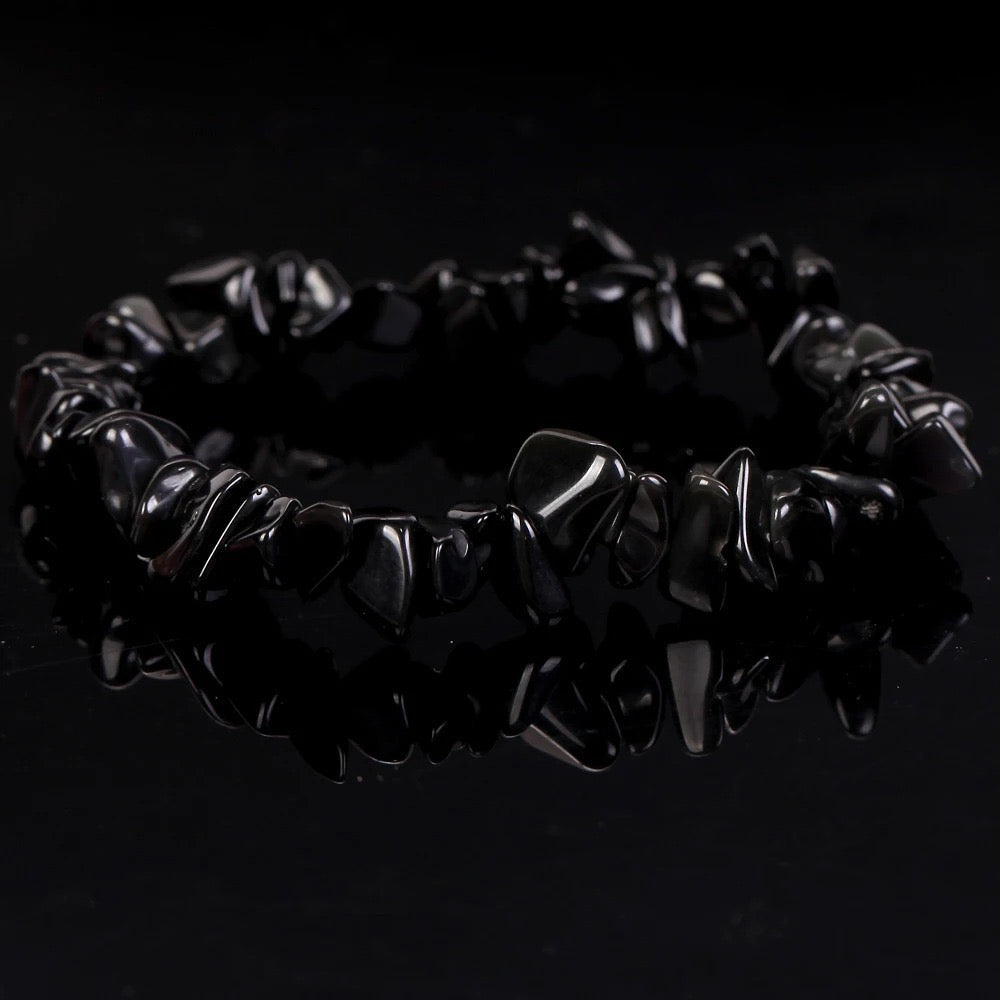 Chip Bead Stretch Bracelet 7.5inch