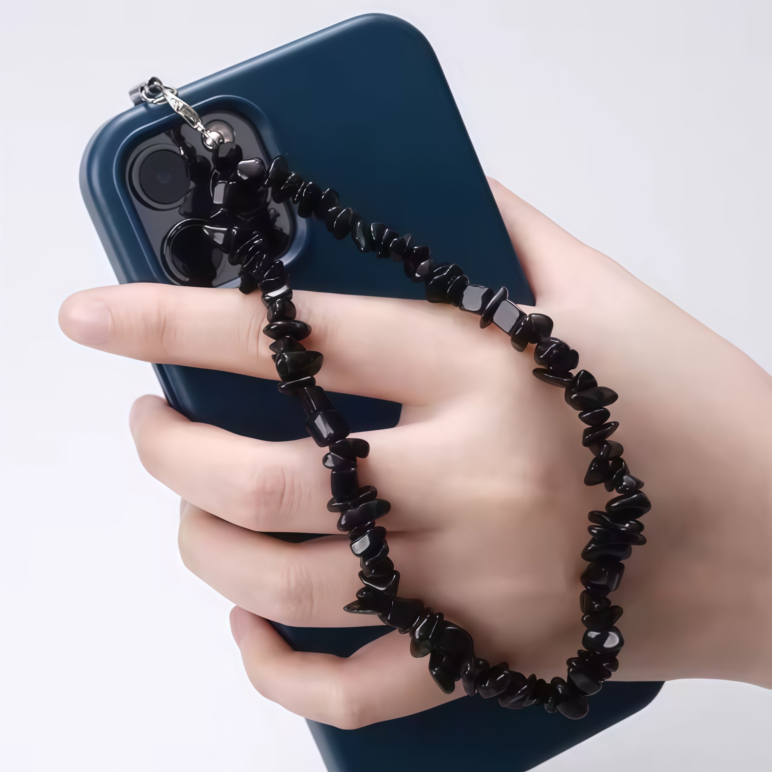 Creative Gravel Stone Phone Chain