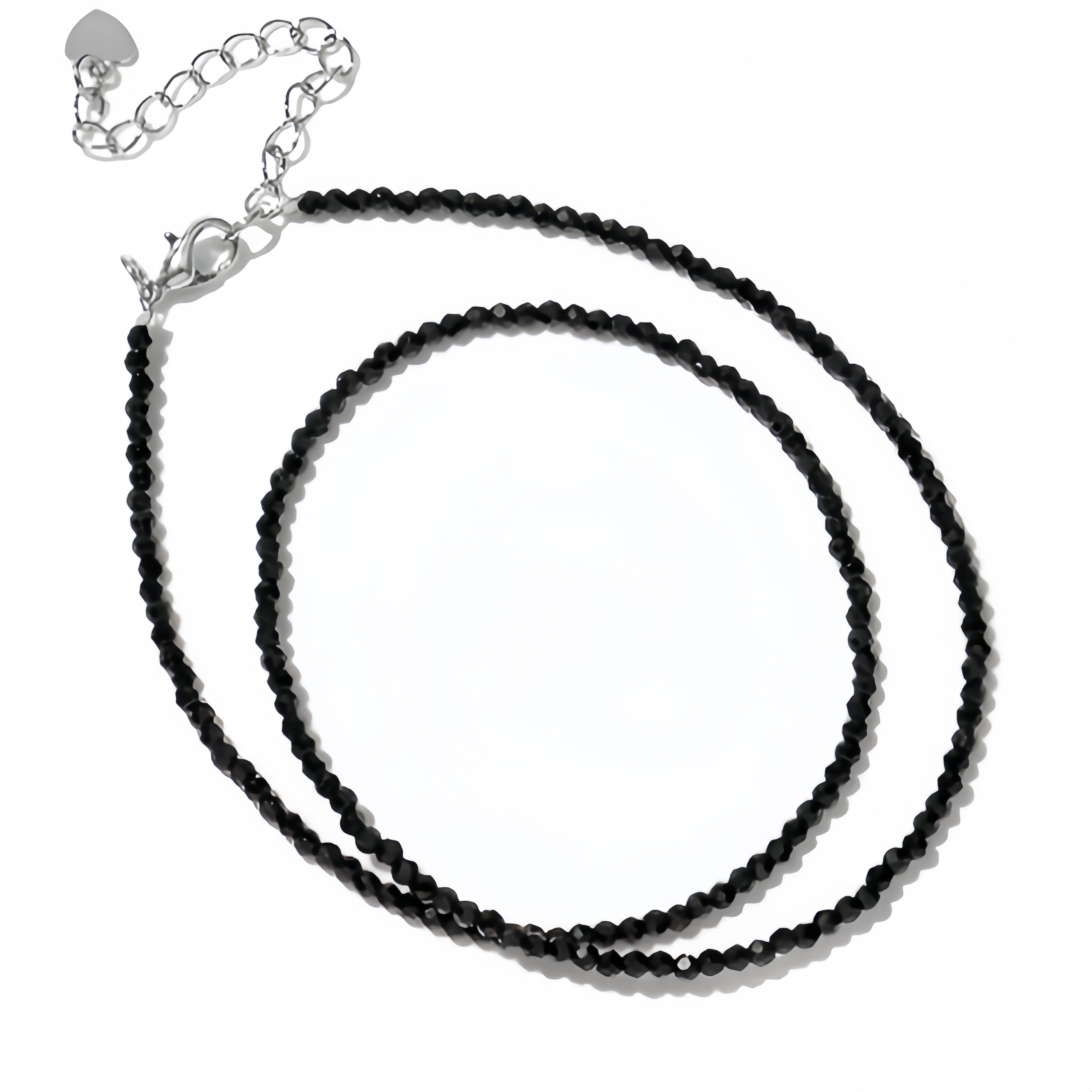 2mm Shining Beads Stone Necklace Choker Jewelry