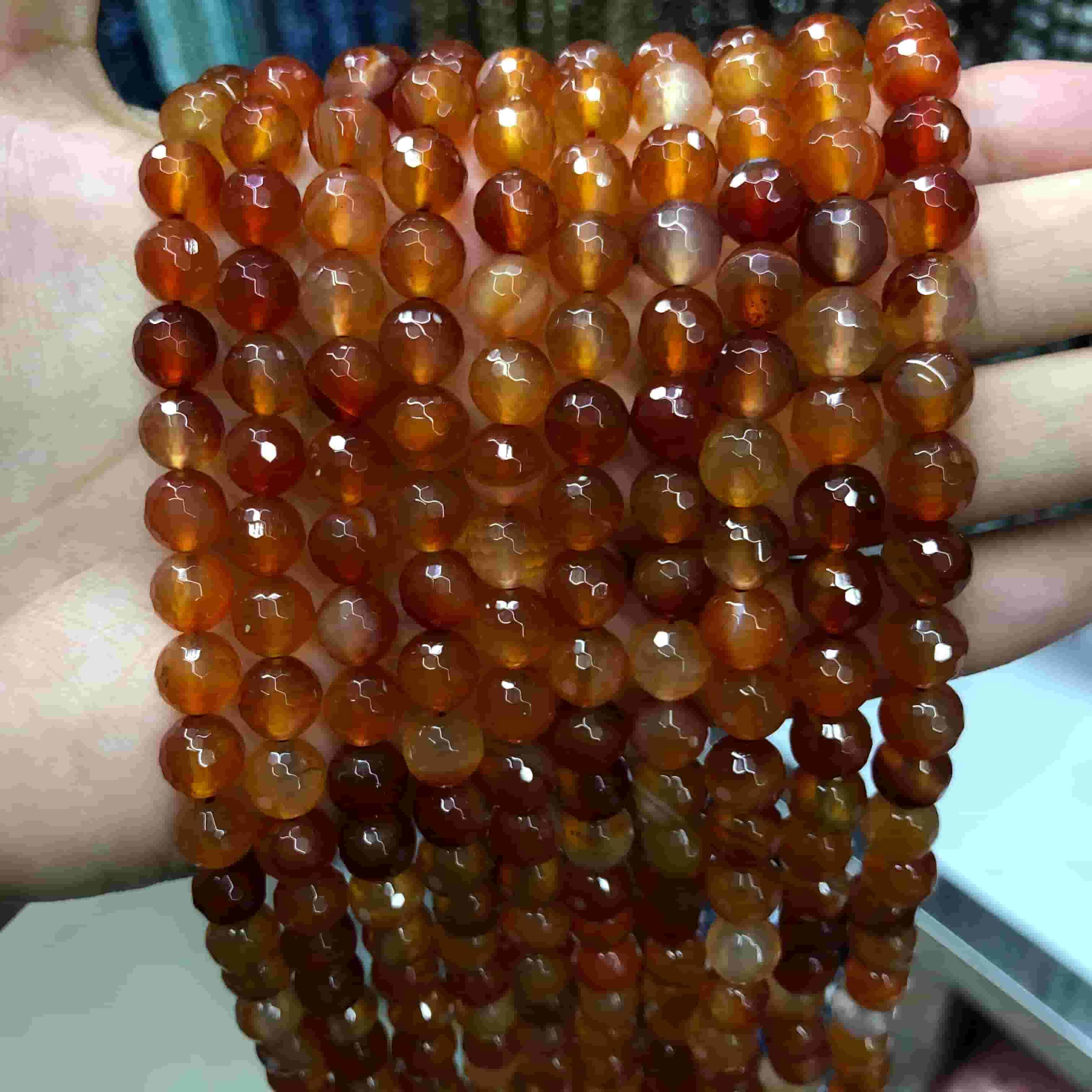 #1 Round Agate Beads 6mm/8mm/10mm/12mm