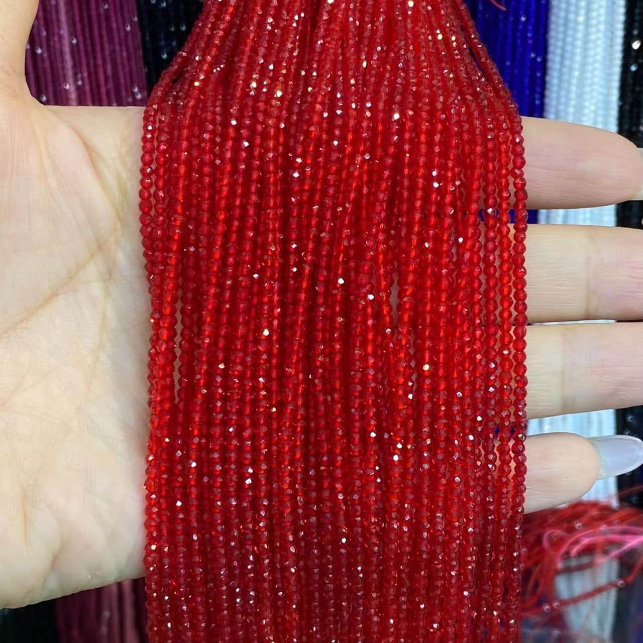 Nano Beads Tiny Round Faceted Beads 2mm 3mm