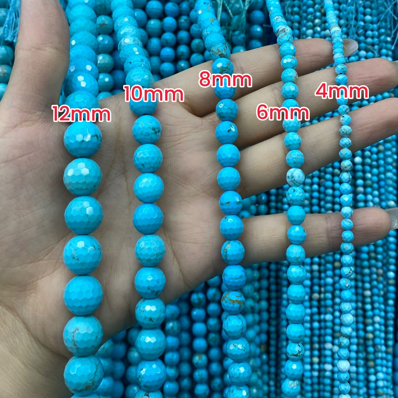 Turquoise Loose Beads Round Fcaeted Rice Rondelle Flat Oval Irregular Shape Beads