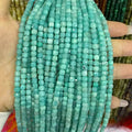 Cube Shape Amazonite Beads