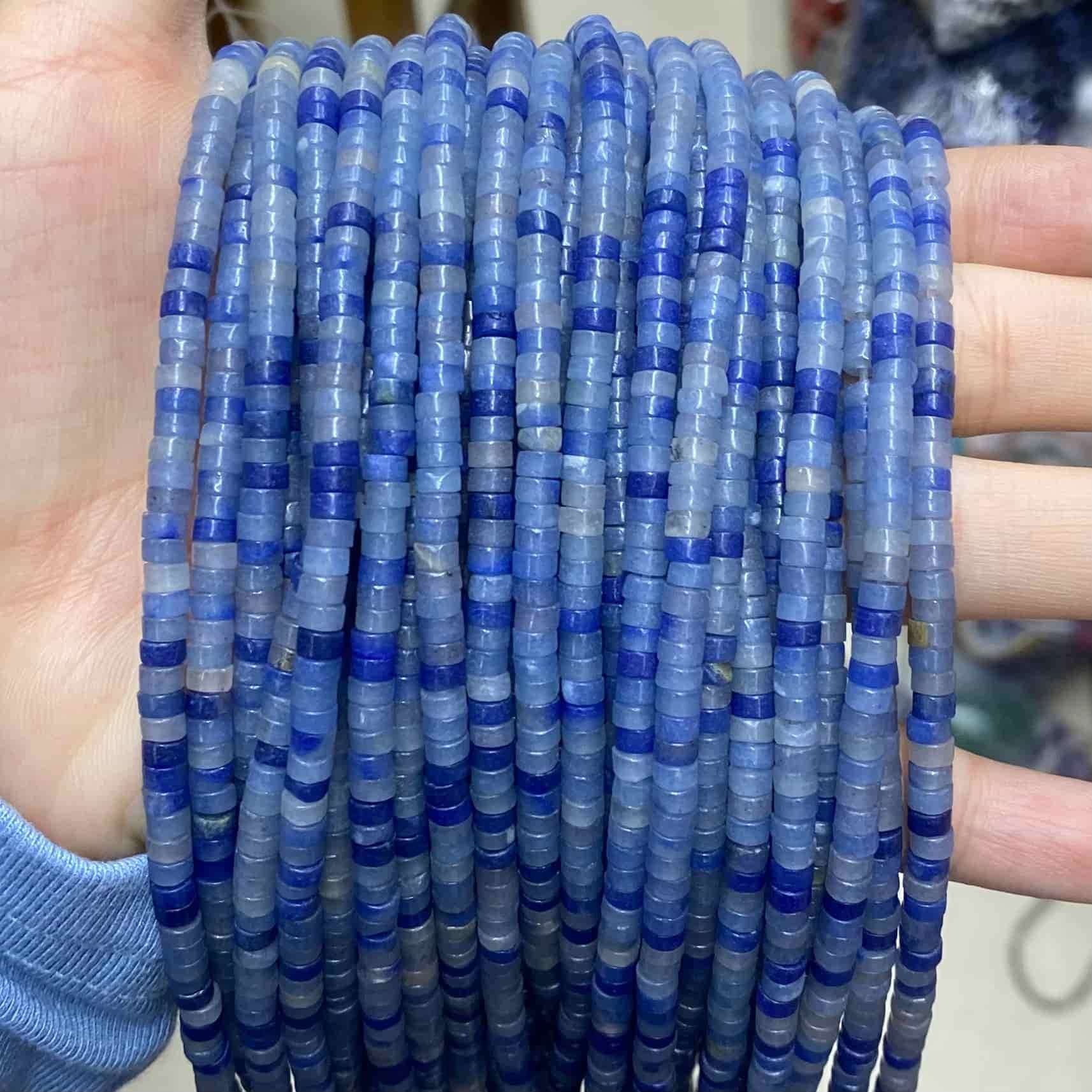 Heishi Rondelle Beads 2x4mm Quartz/Jasper/Agate/Crystal
