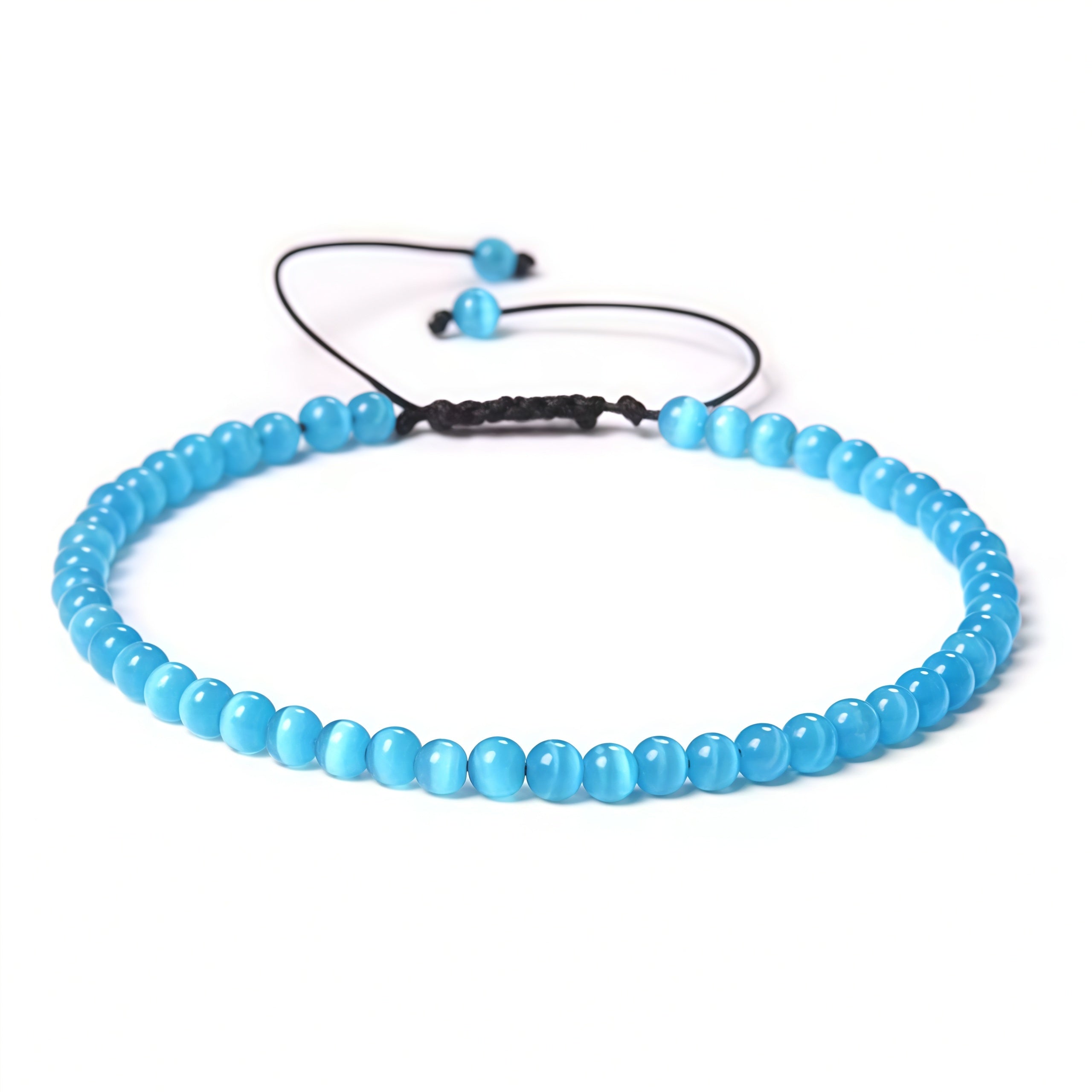 Beads Bracelet Adjustable Rope String Braided Bracelets 4mm 6mm 8mm