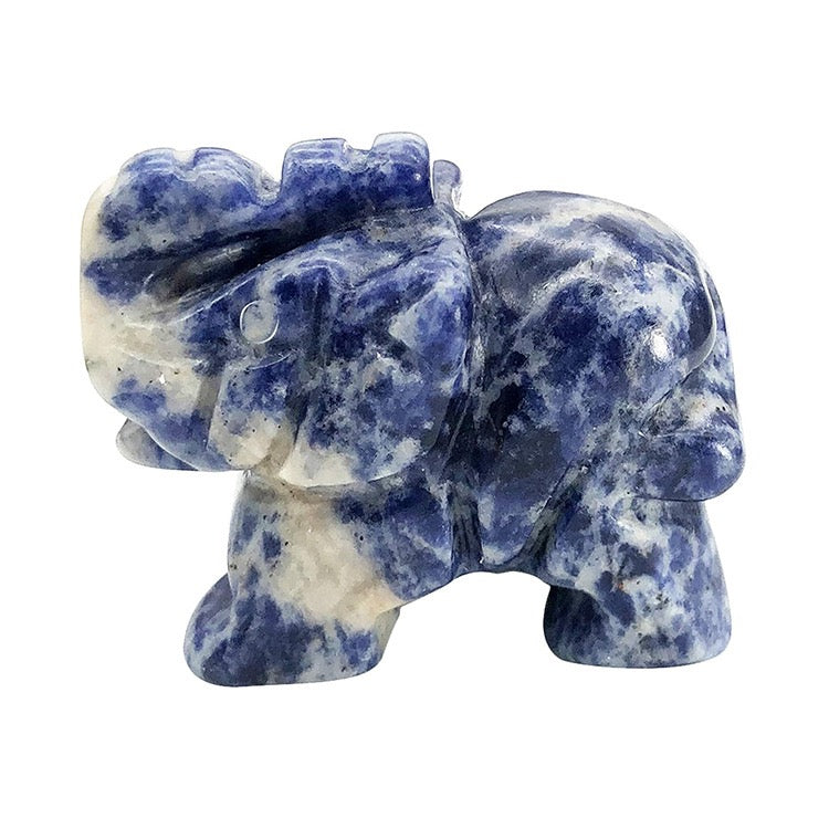 Elephant Figurine Hand Carved Animal Figurine