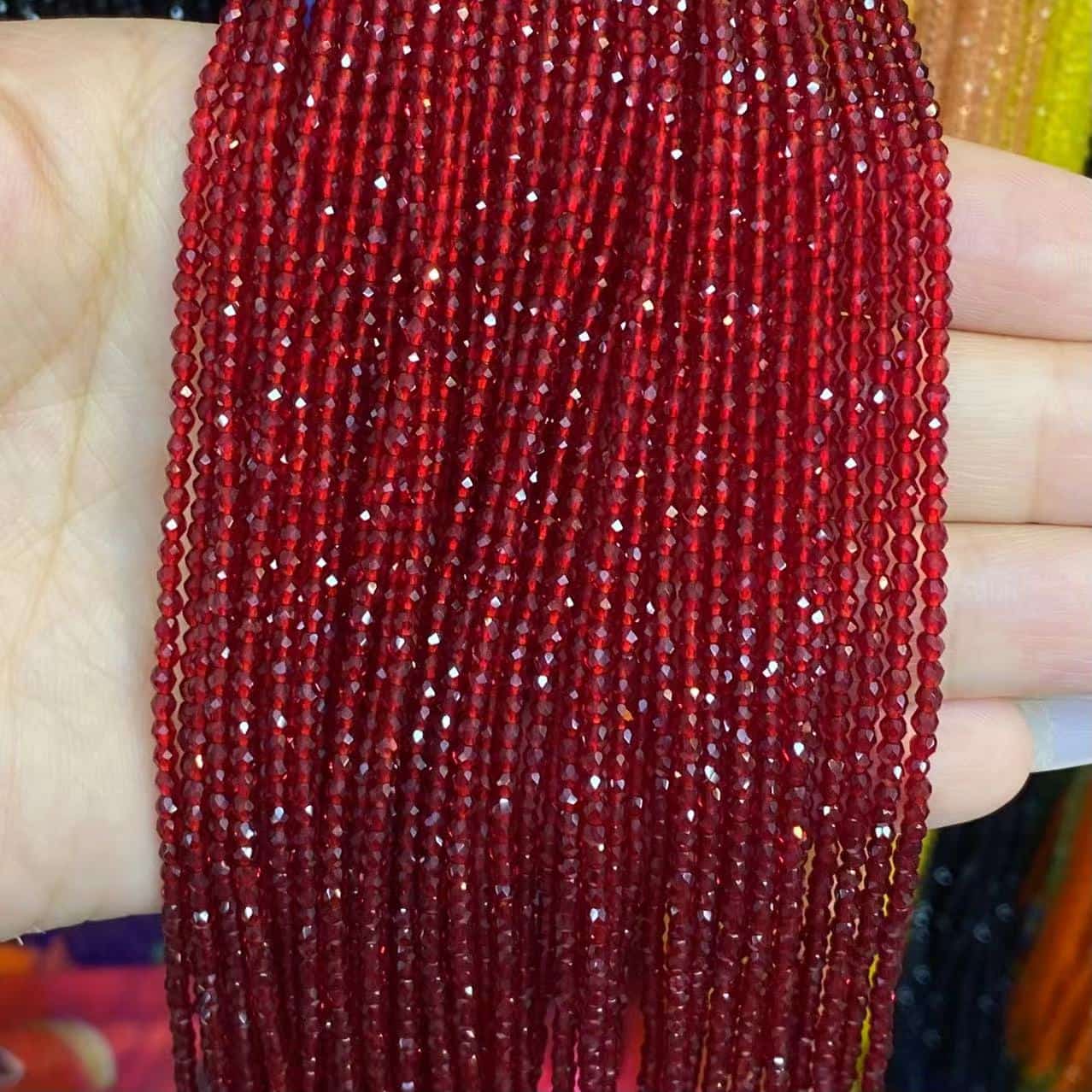 Nano Beads Tiny Round Faceted Beads 2mm 3mm