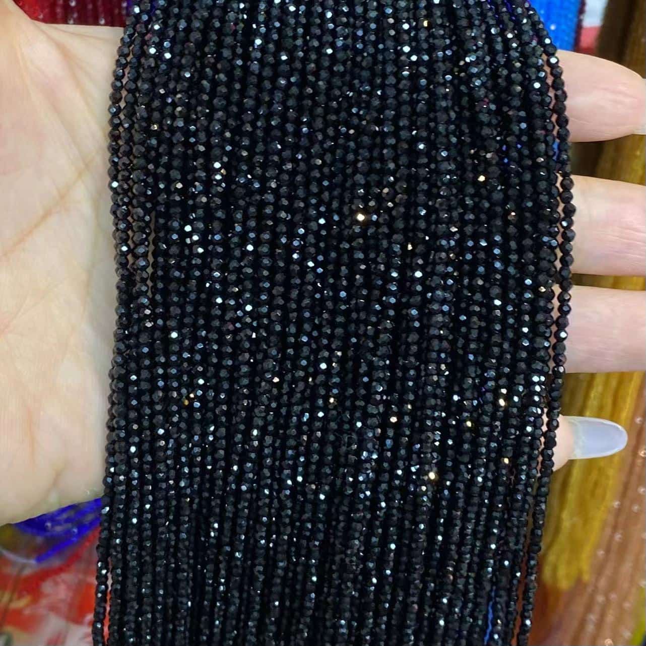 Nano Beads Tiny Round Faceted Beads 2mm 3mm
