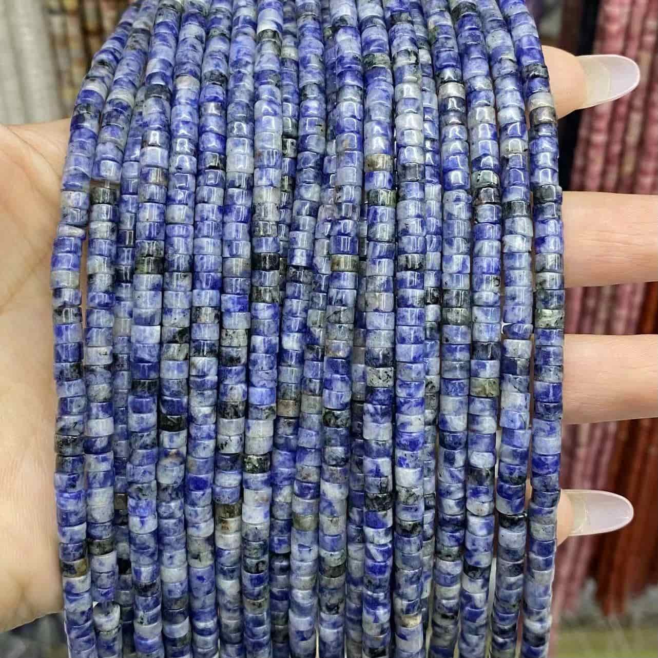 Heishi Rondelle Beads 2x4mm Quartz/Jasper/Agate/Crystal
