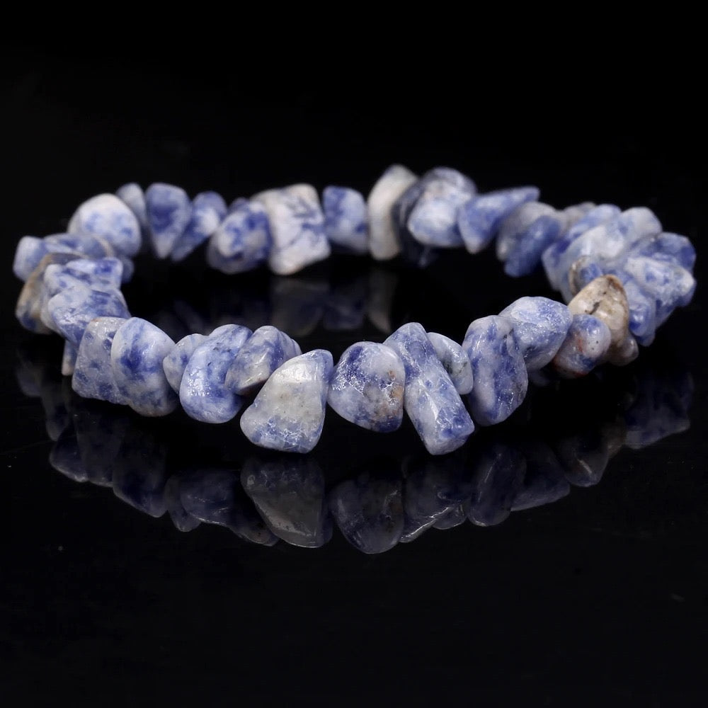 Chip Bead Stretch Bracelet 7.5inch