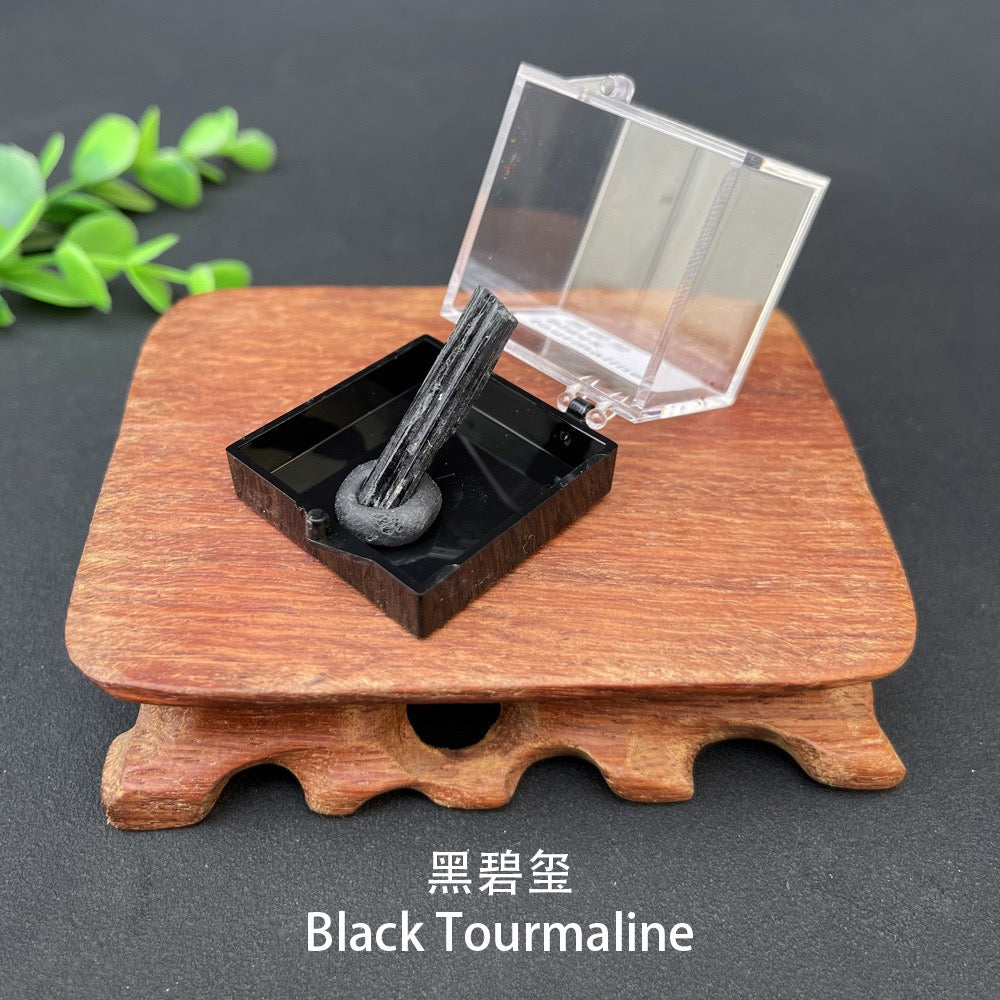 Micro Mineral Box Raw Crystal Gemstone Collection Box