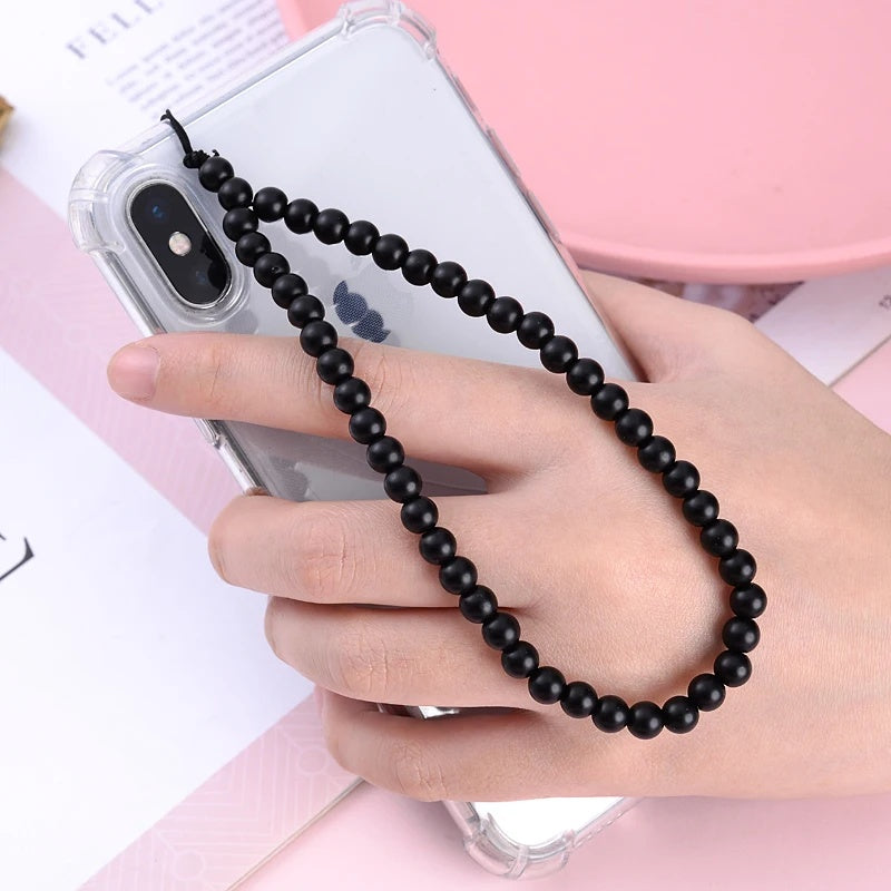 6MM Beaded Phone Chain New Anti Lost Phone Strap 32cm