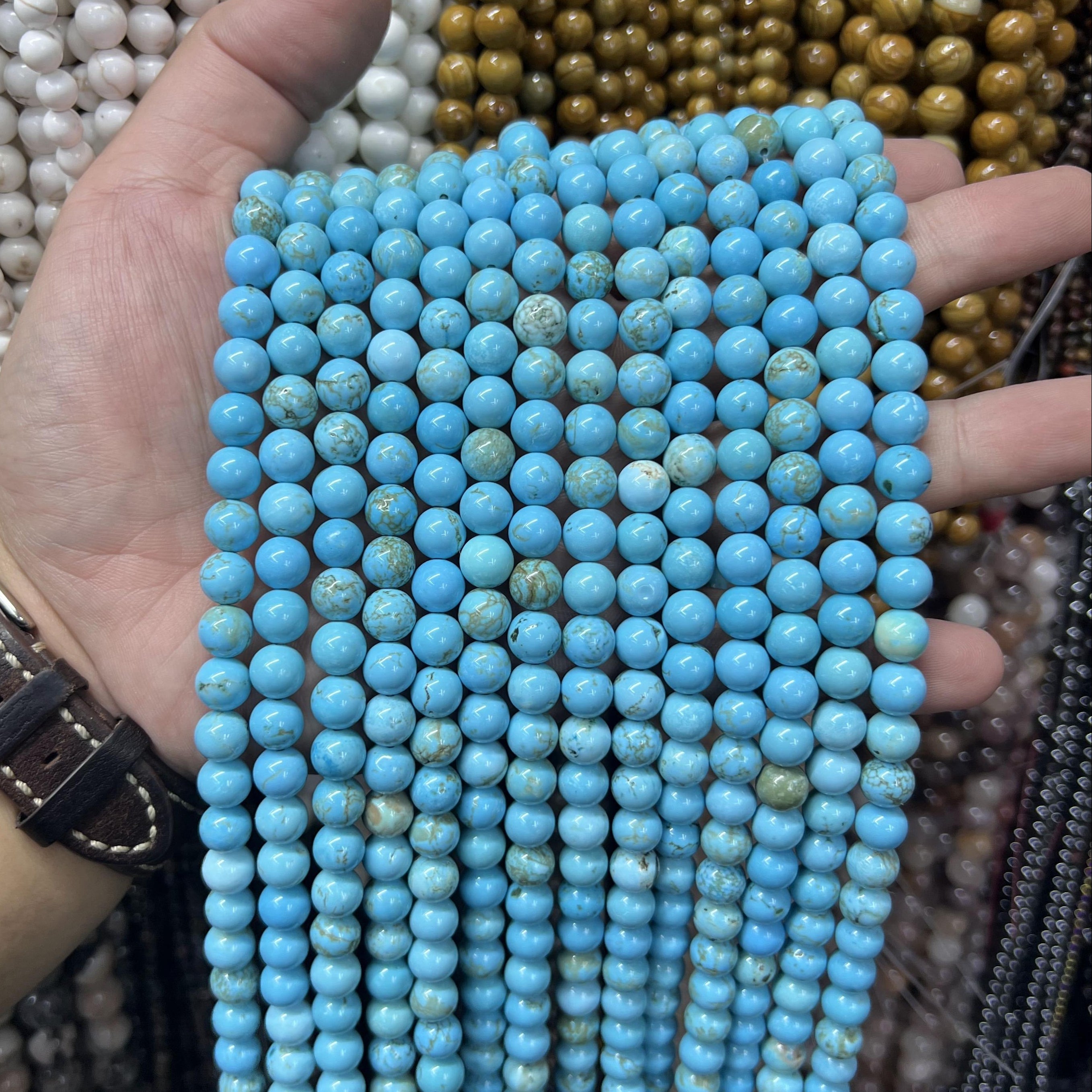 $2.5--8mm #2 Semi- Precious beads Free Shipping