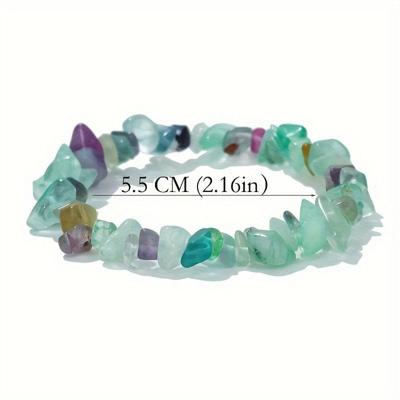Chip Bead Stretch Bracelet 7.5inch
